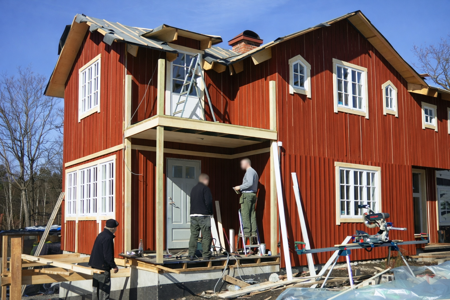 Snickerier husbygge i Nacka